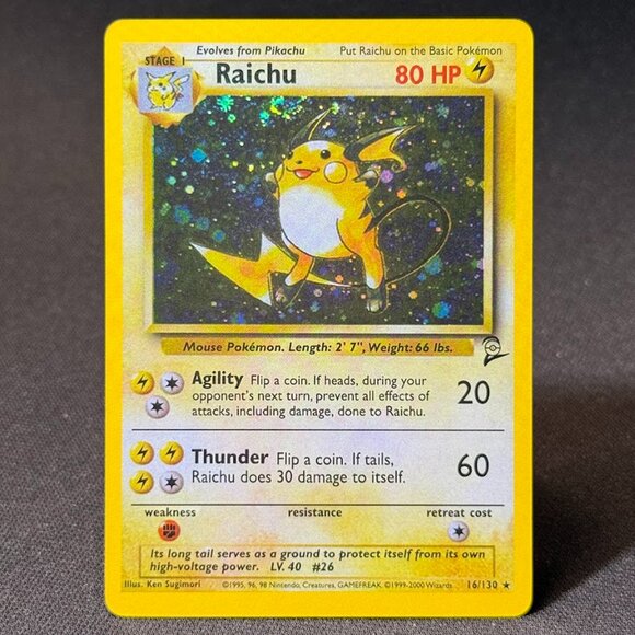 Raichu Base Set 2 "Reprinted" - Picture 2 of 3